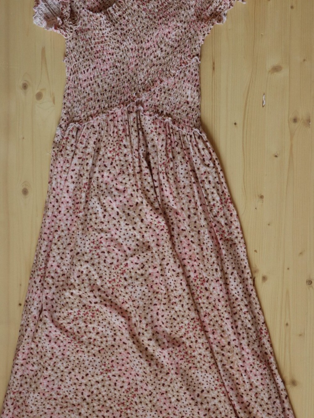 Jessica Simpson Blush Pink Smocked Maxi Skirt
